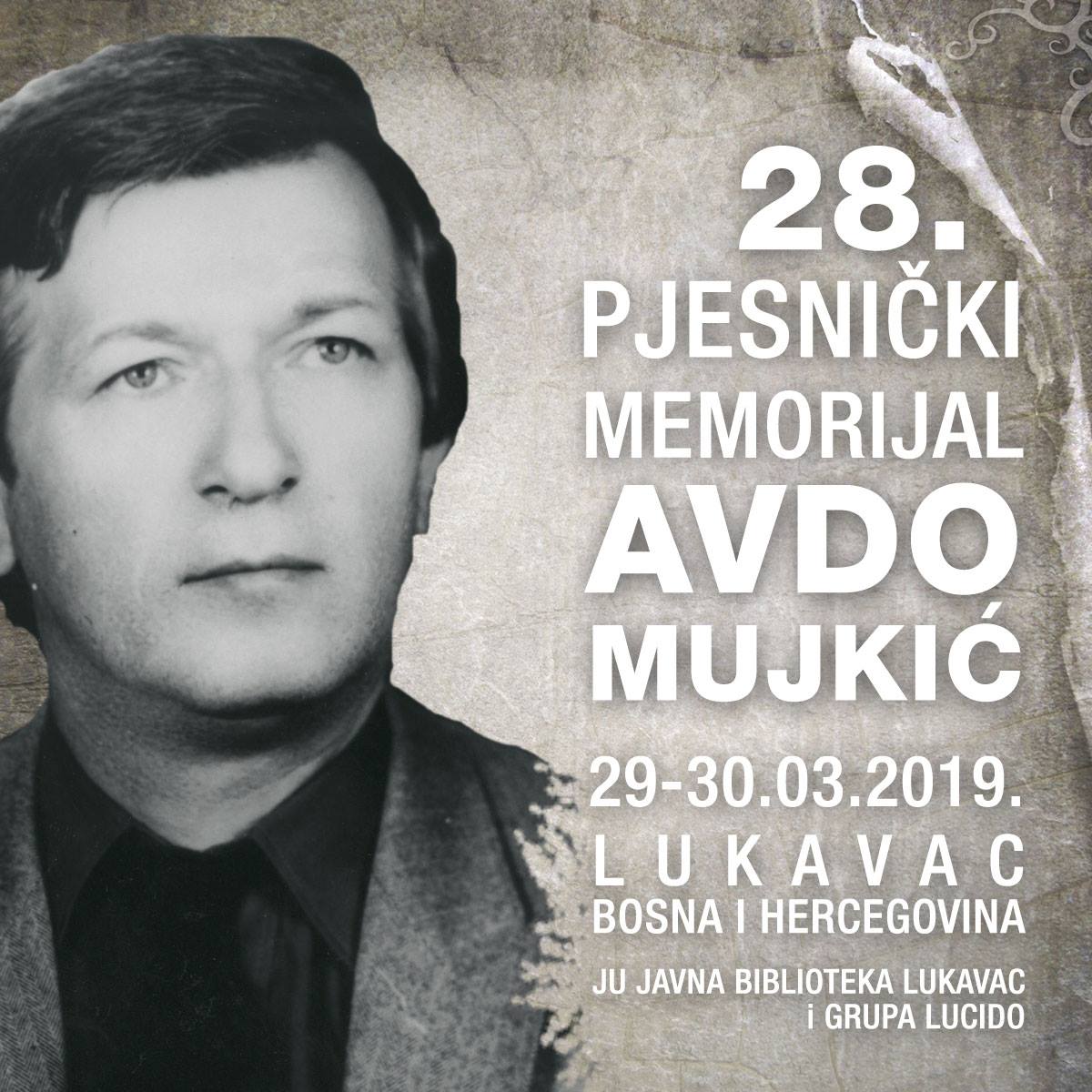 28. pjesnički memorijal Avdo Mujkić 2019