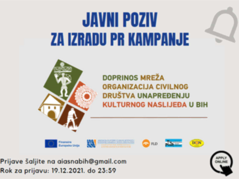 Javni poziv za dostavljanje ponude za razvijanje i implementaciju PR kampanje